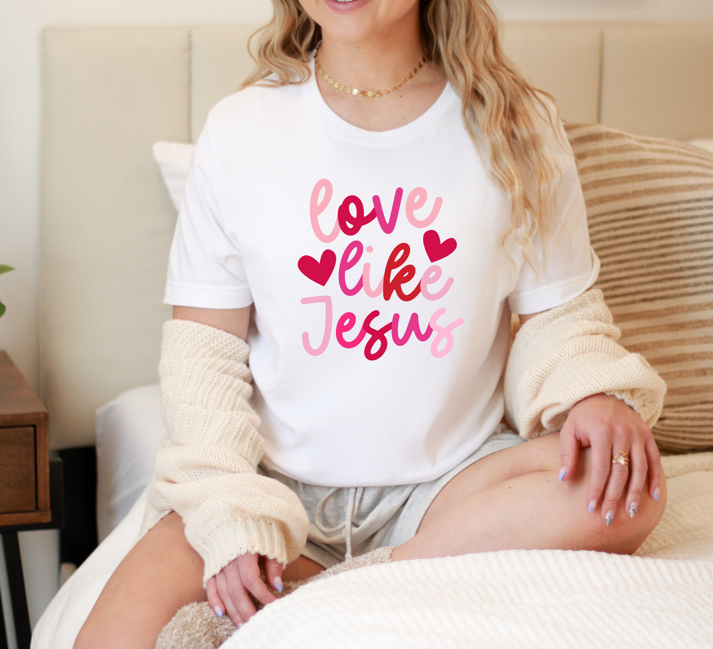 Love Like Jesus Valentines Adult Tee, Youth Tee and Toddler Tee