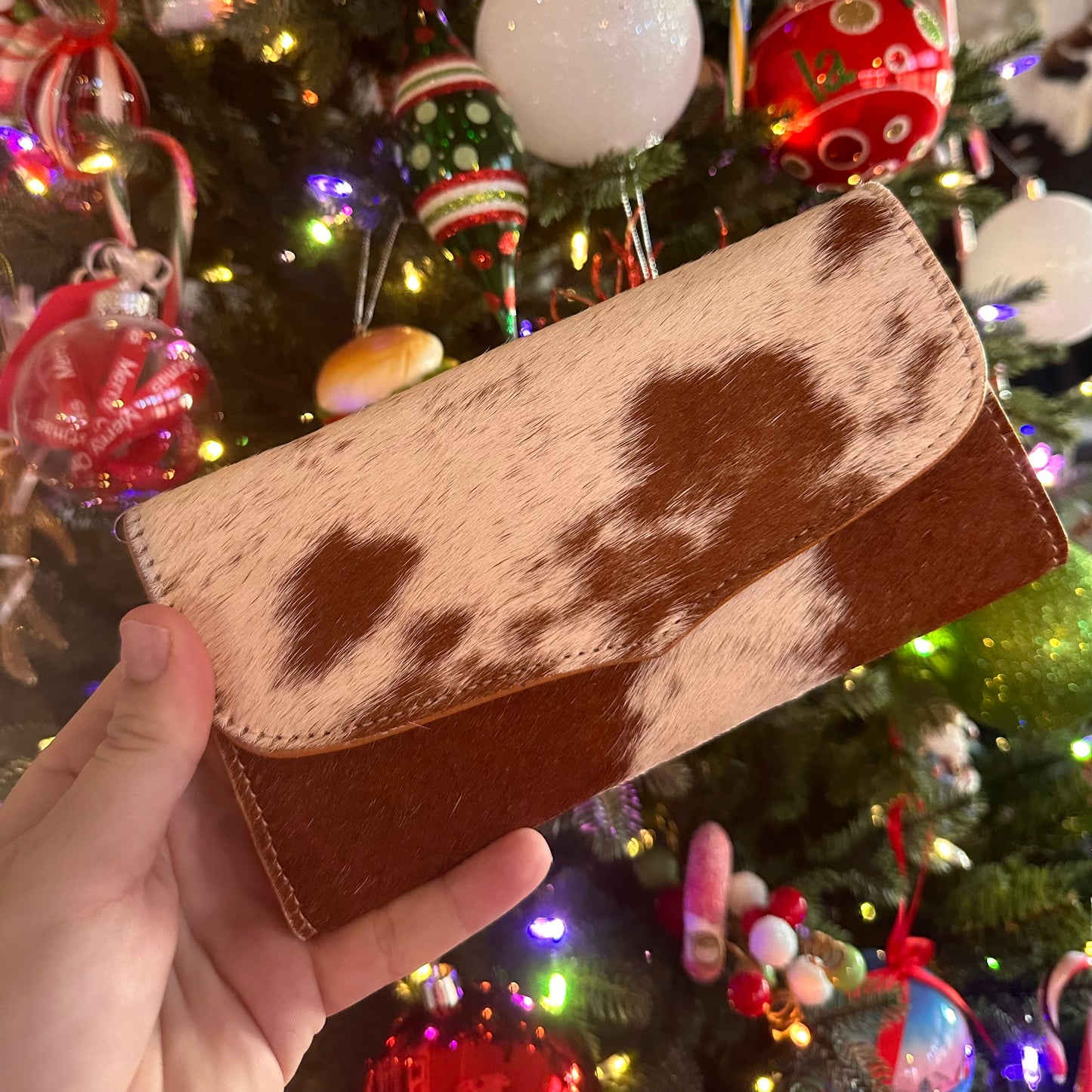 Western Hair On Cowhide Leather Wallet