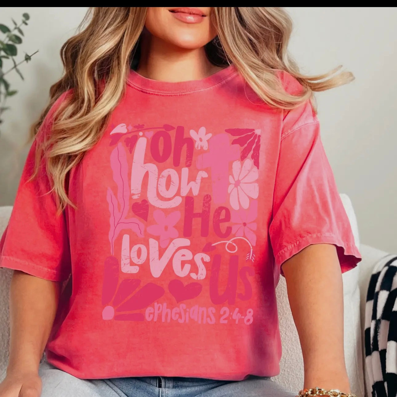 Oh How He Loves Us Short and Long-sleeved Tee