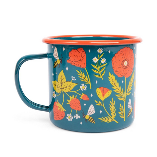 Garden Buzz Enamel Mug