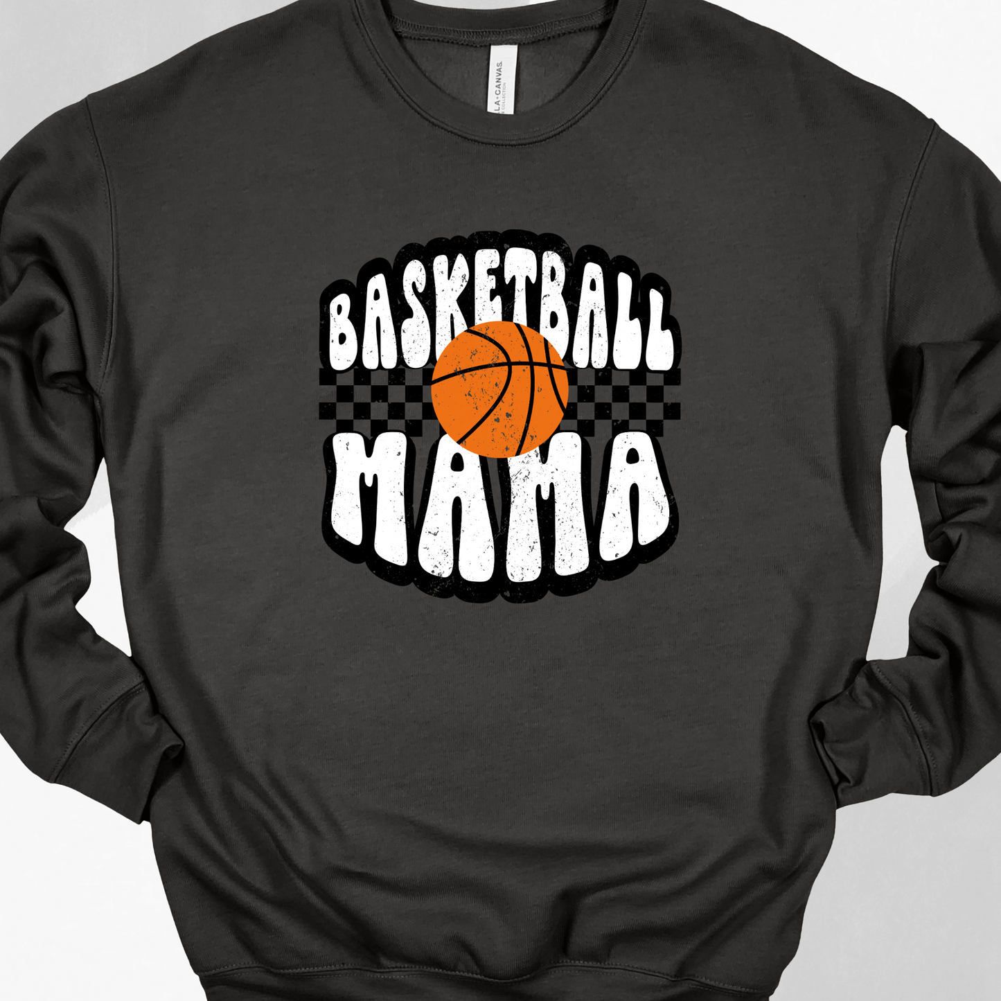 Basketball Mama on Dark Heather Grey