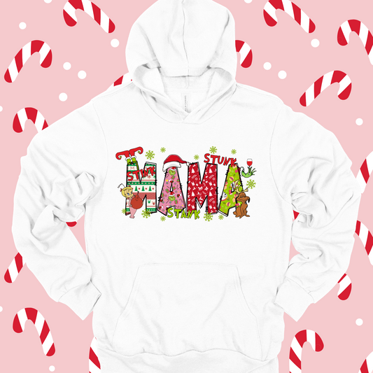 Mama Grinch Stink Stank Stunk Hoodie and Sweatshirt